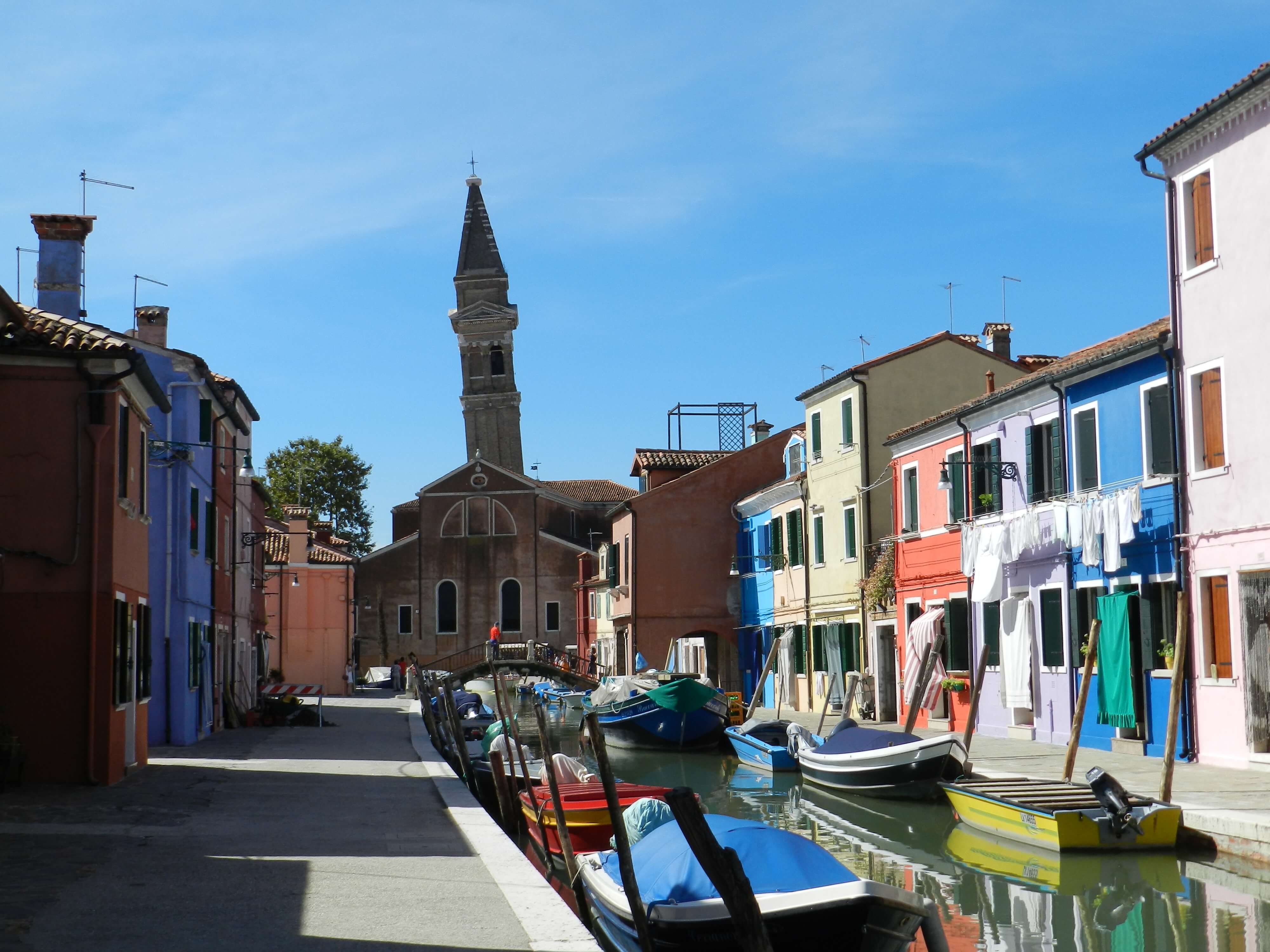 les maisons colorées de Burano en italie