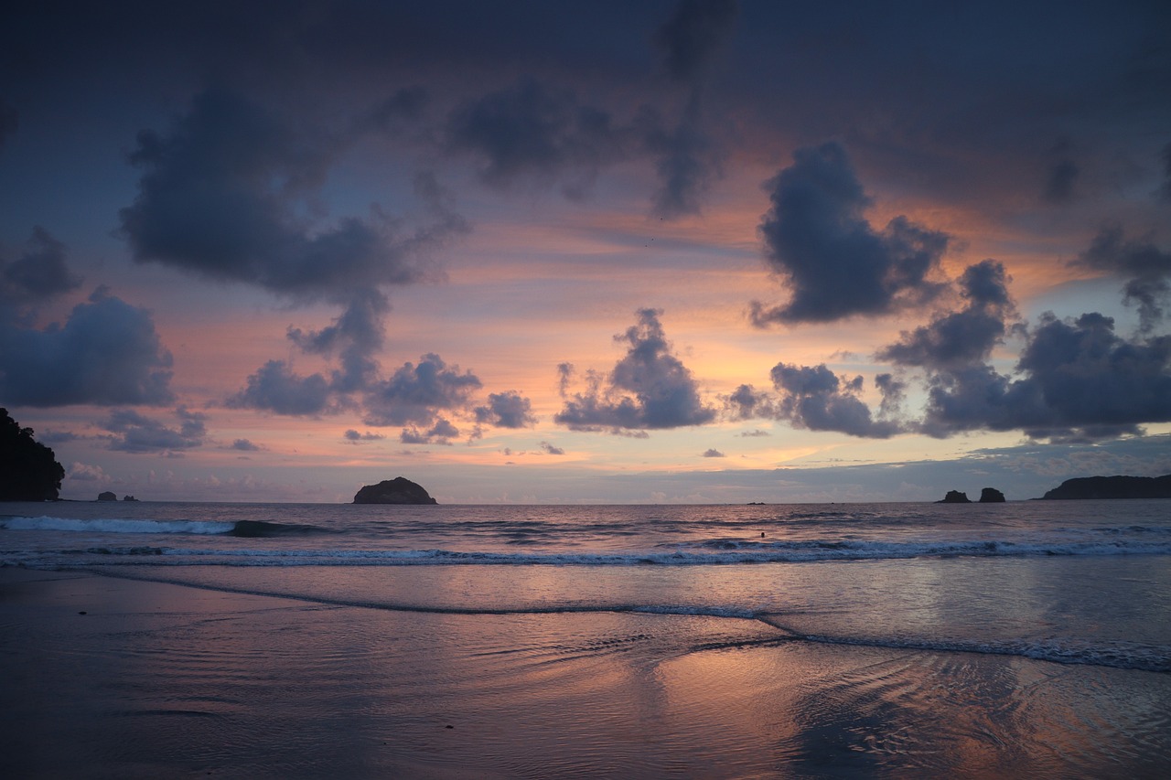 Une plage de la côte Pacifique du Costa Rica