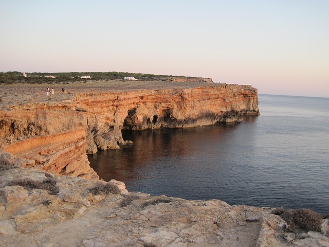 Les falaises de Formentera en Espagne