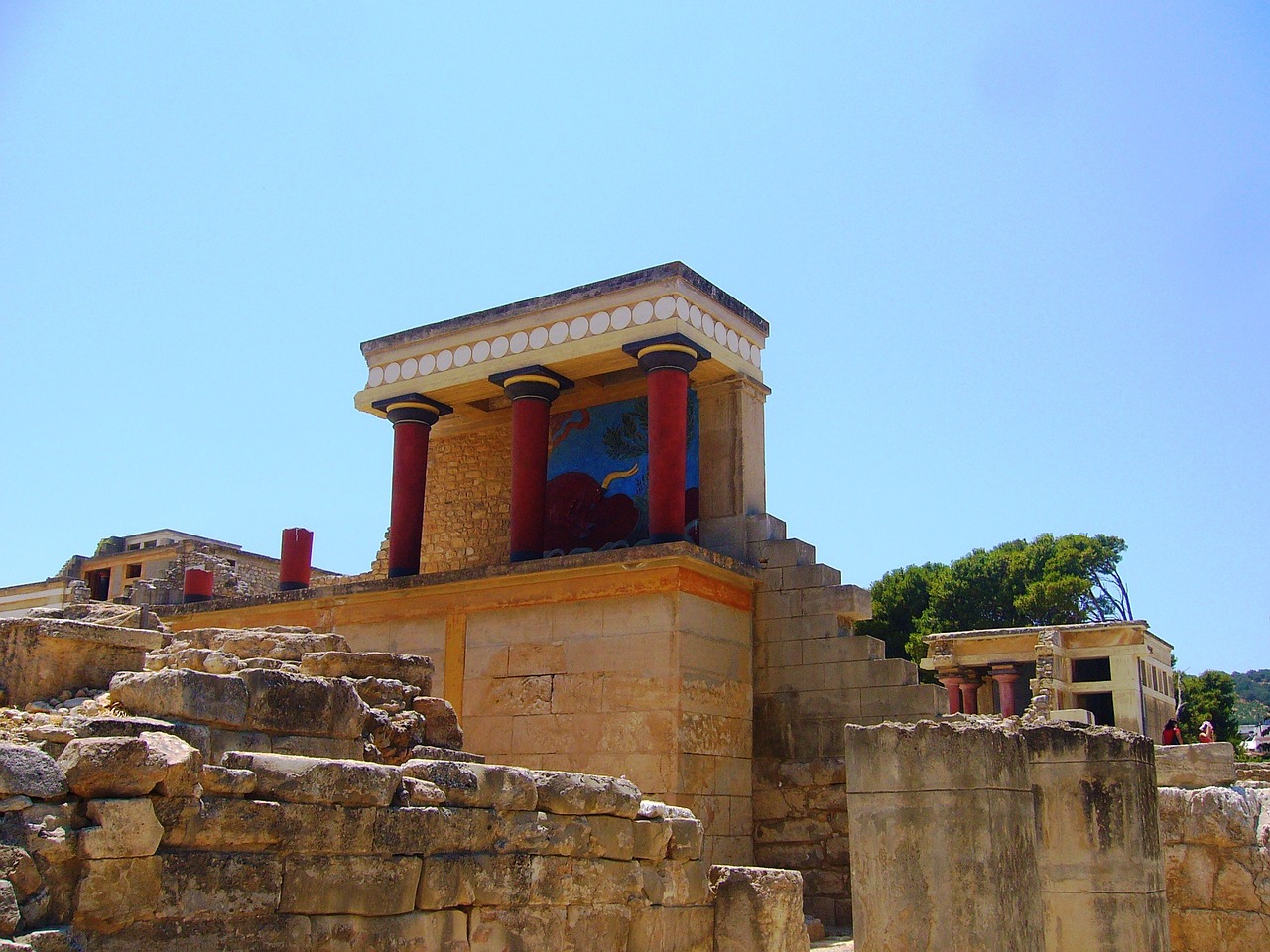 Un temple qui date de la civilisation minoenne en Crète