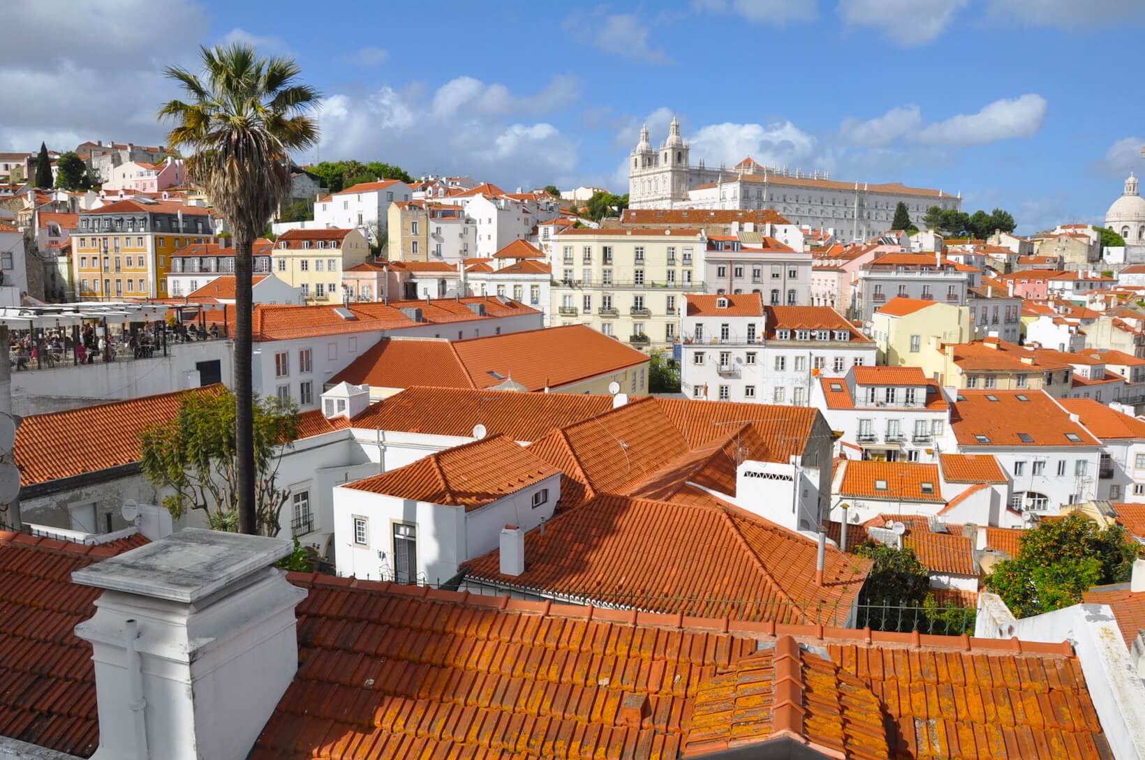 Vue sur la ville de Lisbonne, capitale du Portugal 