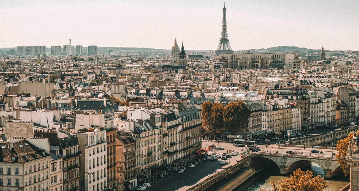 Vue sur la Tour Eiffel de Paris