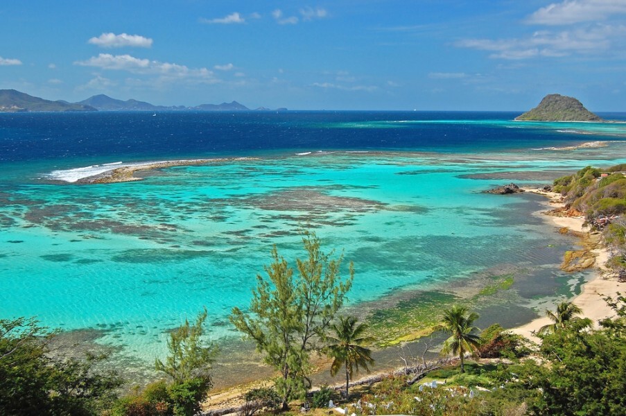 les lagons de l'île de la Réunion