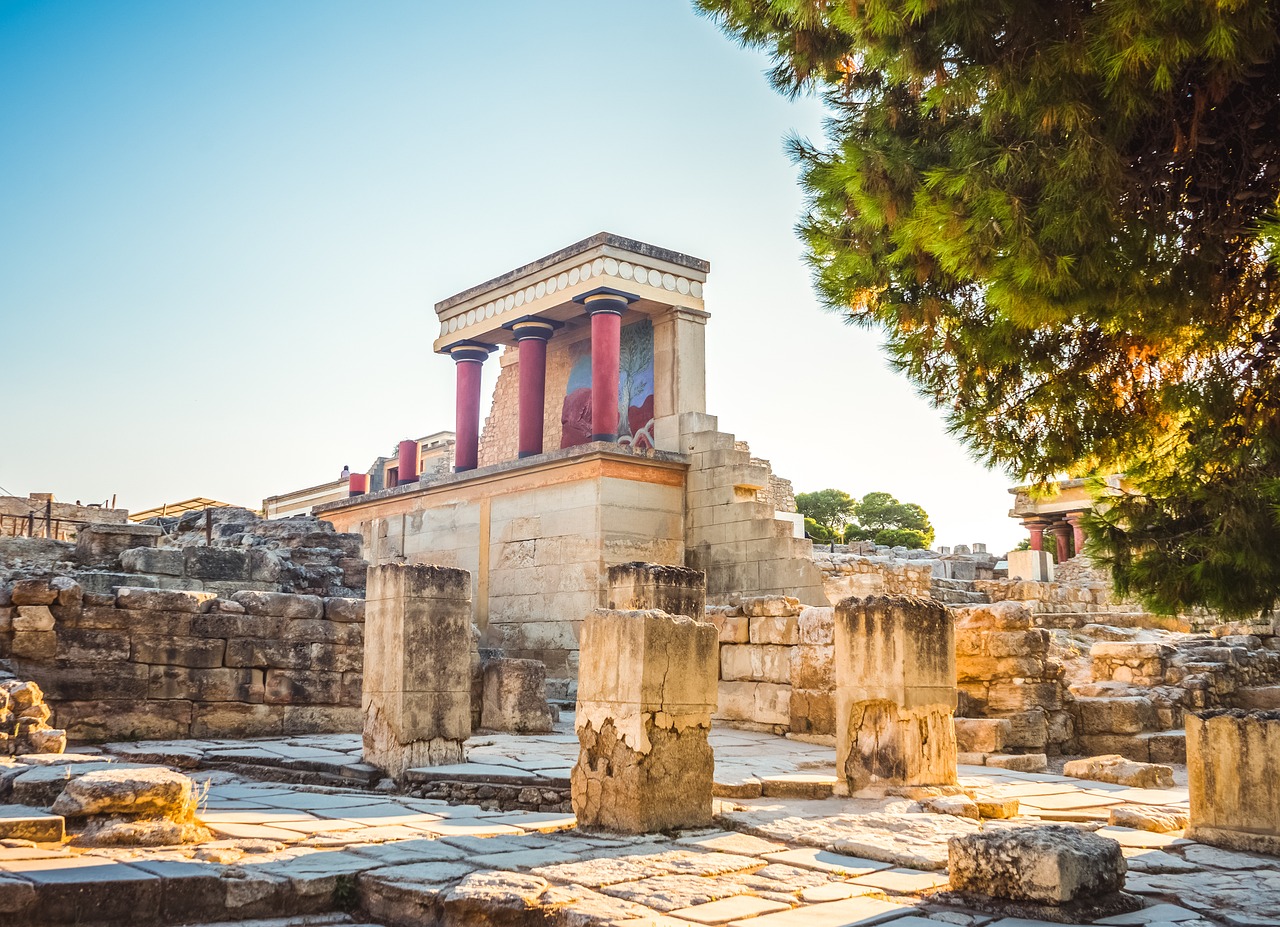 Le palais de Knossos en Crète