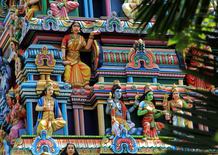 le temple Tamoul à l'île de la Réunion