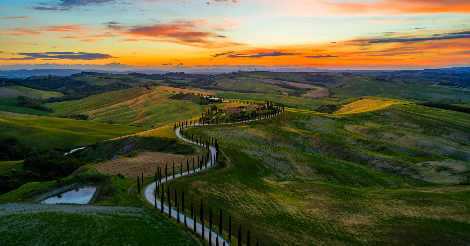 La région de la Toscane en Italie 